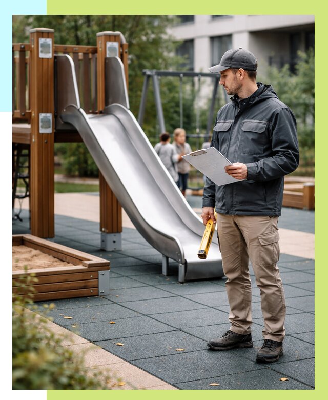 Сертификация детских площадок в Электростали от 25325 р. | Алешин-Элк