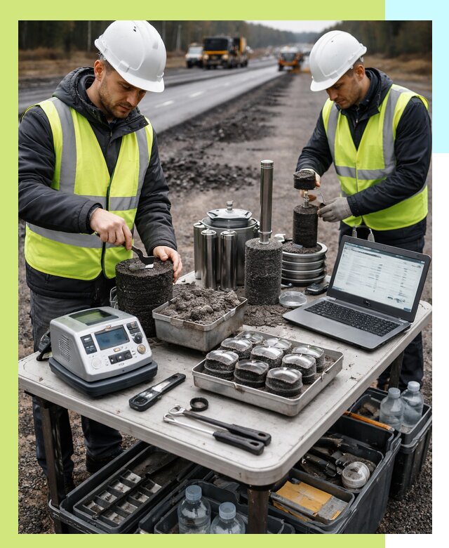 Сертификация асфальта: испытания и подтверждение в Электростали