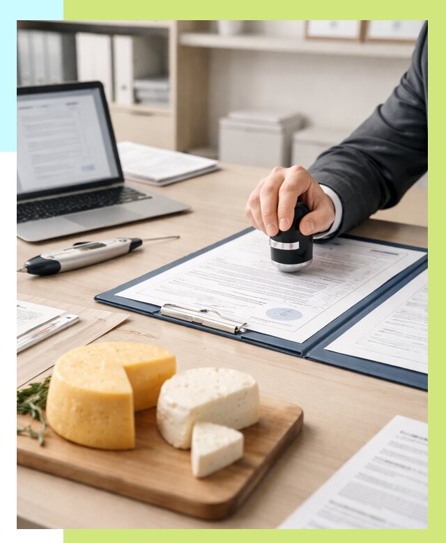 Сертификация сыров в Электростали от 15195 р | Сертификат на сыр Алешин-Элк