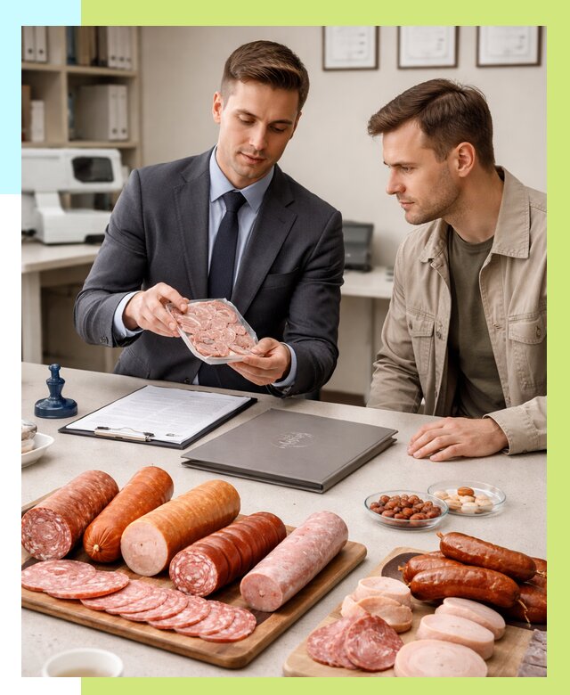 Сертификация колбасных изделий в Электростали от 7598 р. | Алешин-Элк