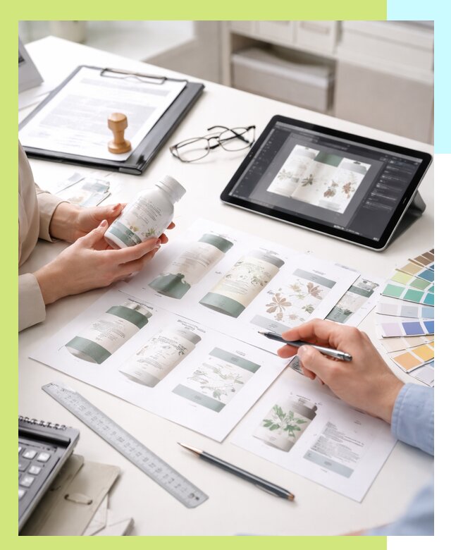 Профессиональная разработка дизайна и текста этикетки продукции в Электростали