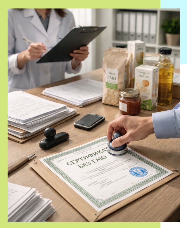 Получение сертификата Без ГМО для продукции в Электростали